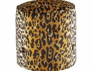 leopard Ottoman