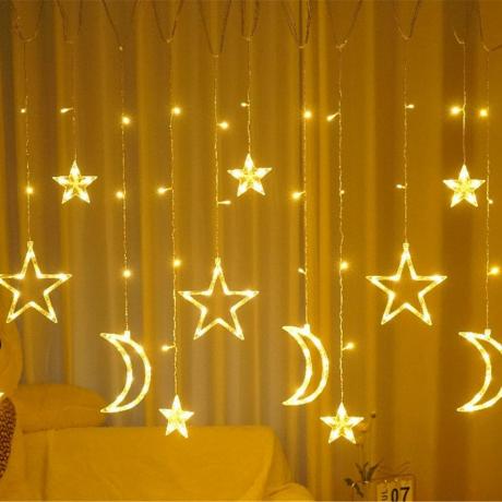 Moon Star LED-kardinaga tuled