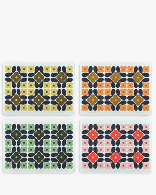 Orla Kiely lilleplaatide plaadid, komplekt 4, mitu