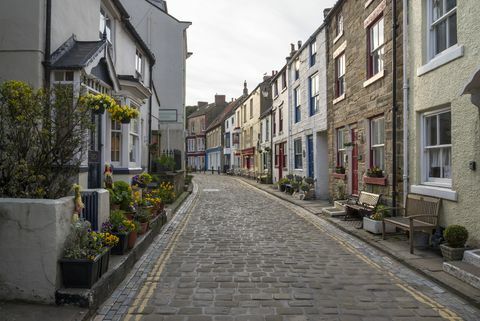 Peatänav Staithesi külas, Põhja-Yorkshire'is, Inglismaal