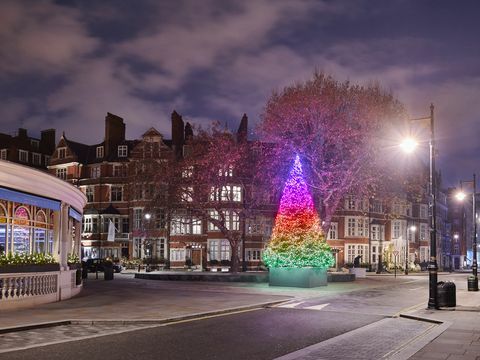 Connaught hotelli jõulupuu on kujundanud Sir Michael Craig-Martin
