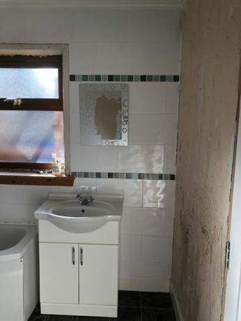 skandinaavia vannitoa ümberkujundamine enne pärast