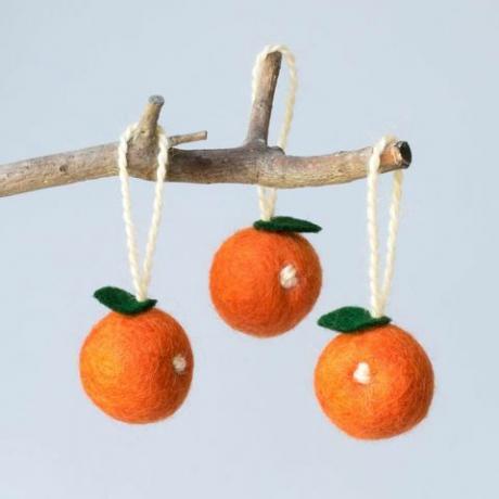 mini vildist oranžid rippuvad dekoratsioonid, £ 10, etsy