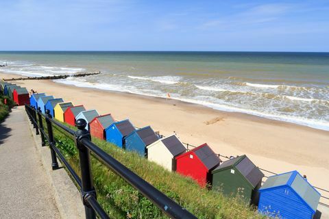 Mundesley Beach Huts Norfolki Inglismaal