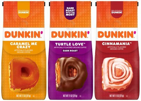 dunkin 'kodus karamellib mind hulluks, armastan kilpkonna ja sinnamaania kohvi