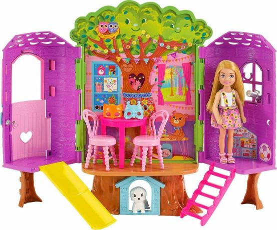 Chelsea Barbie nuku ja puumaja mängukomplekt