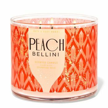 Peach Bellini 3-Wick küünal