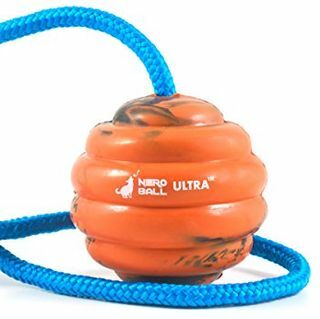 Nero Ball Ultra TM - koera treeningpall köiel - treening- ja preemiamänguasi koertele