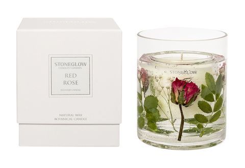 John Lewis Stoneglow looduse kingitus punaste rooside lõhnaga geelküünal