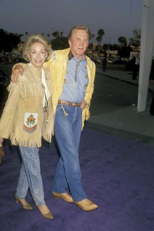 Kirk Douglas ja Anne Buydens 1990. aastal